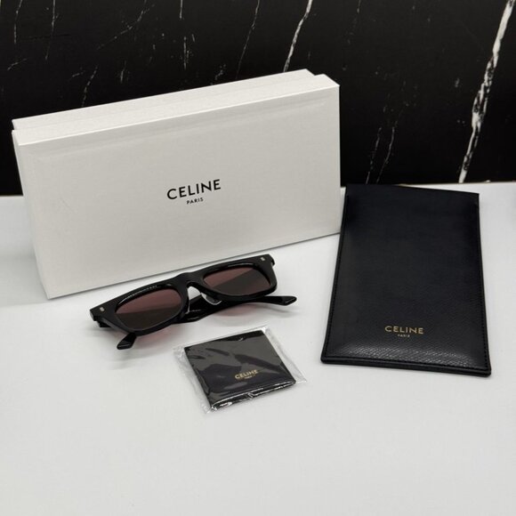 NEW CL40057F 01Y CELINE WOMEN SUNGLASSES BLACK PURPLE EYEWEAR CELINE - Picture 11 of 11